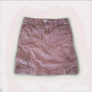 Eddie Bauer Hiking Skirt Women’s Size 6 Brown Cotton Pockets 4830